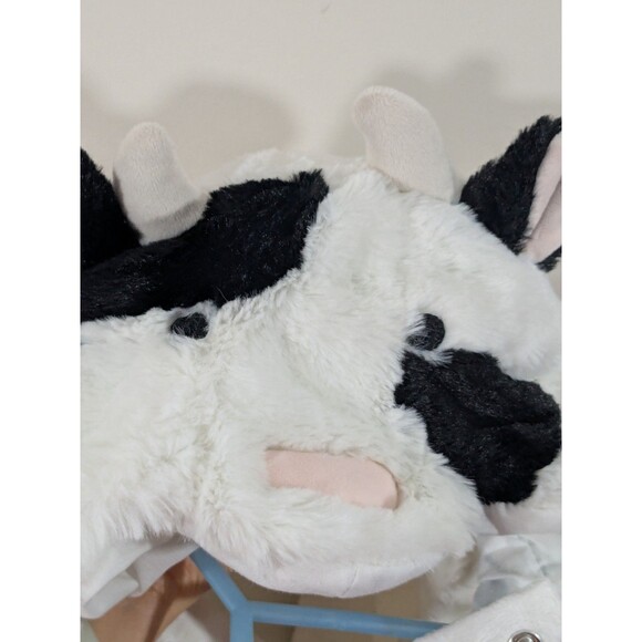 Pottery Barn Kids Baby 0-6 Months Cow Costume Black White Photos Birthday - Picture 8 of 9